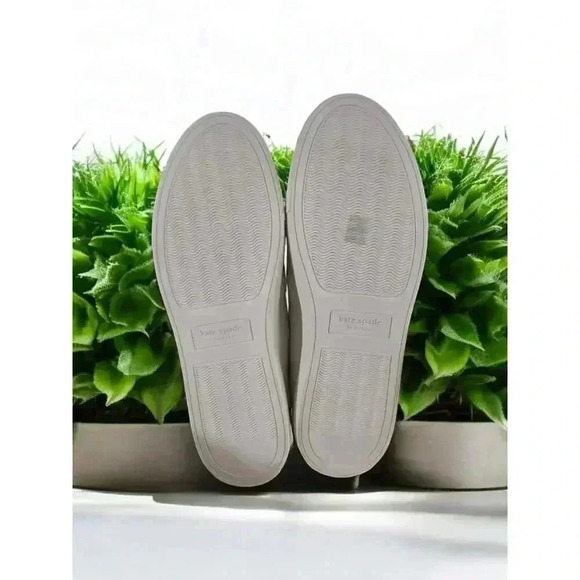 Kate Spade New York Azores Leather WOMENS SIZE 10B) Slip On Sneakers White READ - Picture 5 of 6
